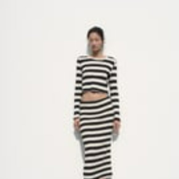Striped Midi Skirt - Picture 3 of 8